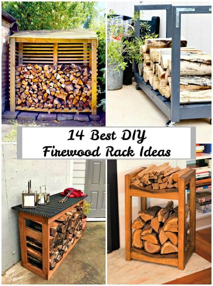 14 Best DIY Firewood Rack Ideas, DIY Firewood Storage Ideas, DIY Projects, Easy DIY Craft Ideas, DIY Home Decor Projects