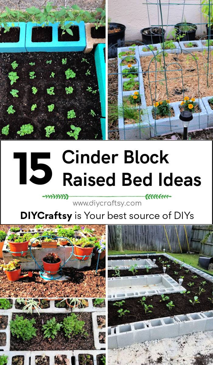 15 easy cinder block raised bed ideas