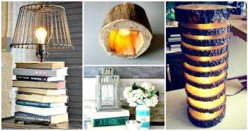 15 Unique DIY Lamp Ideas To Light up Your Home Creatively - DIY Home Decor Ideas - DIY Projects - DIY Craft Ideas