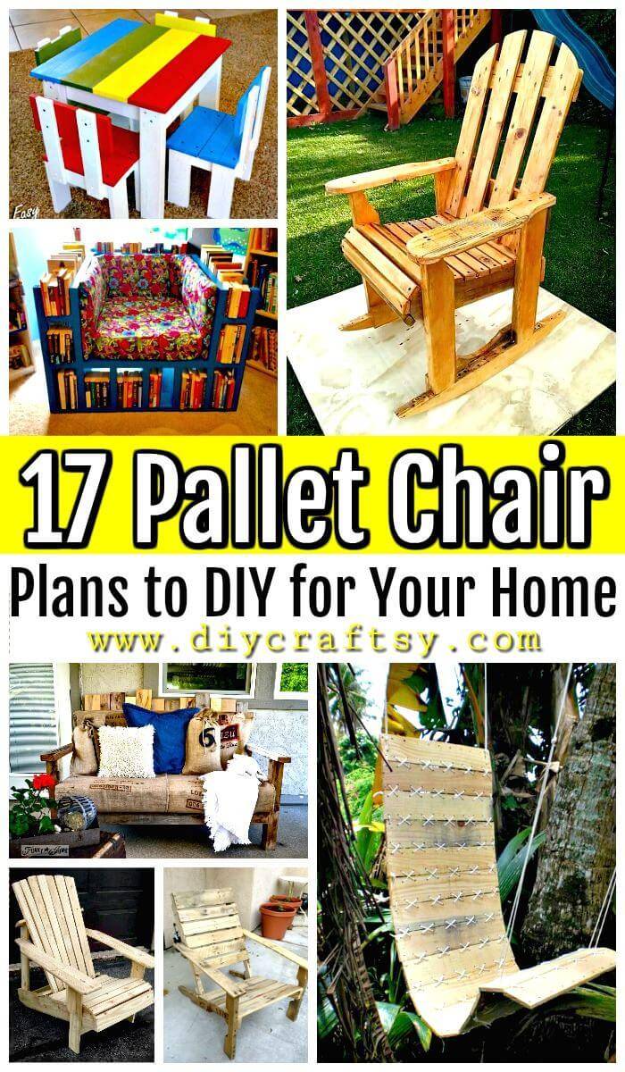 17 Pallet Chair Plans to DIY for Your Home - Pallet Ideas - Pallet Furniture Ideas - Pallet Projects - DIY Projects - DIY Crafts