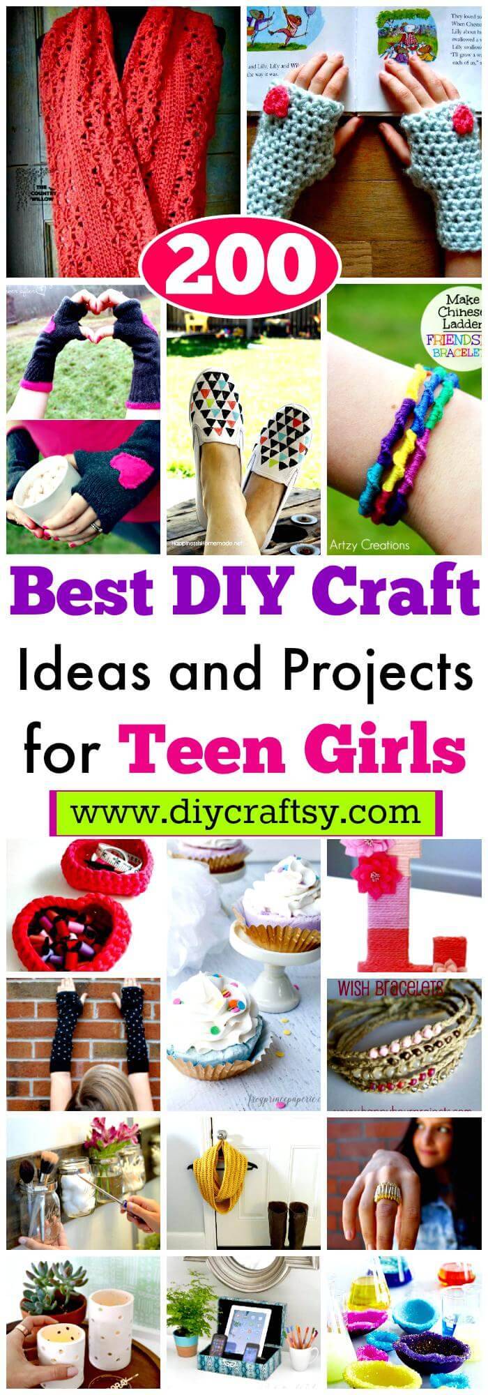 DIY Craft Ideas and Projects for Teen Girls
