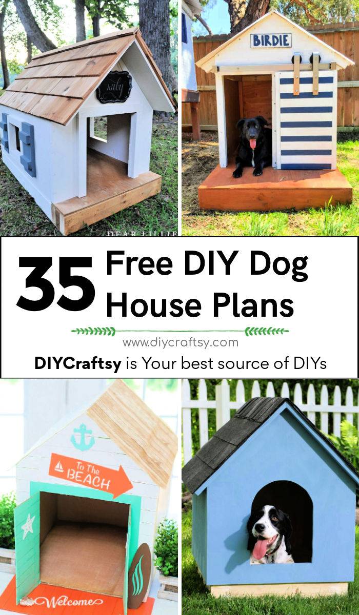 35 diy dog house plans free