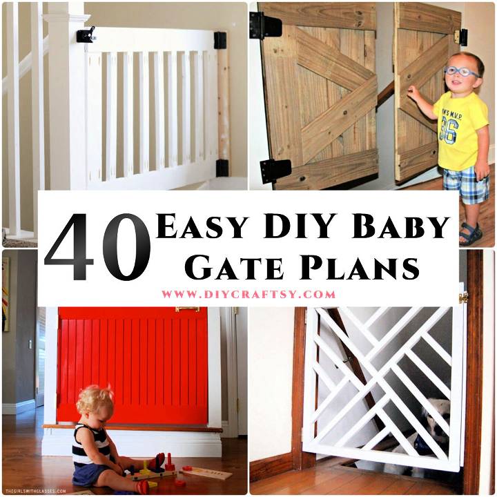 40 Cheap DIY Baby Gate Plans and Ideas
