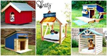 45 Easy DIY Dog House Plans & Ideas You Should Try This Season - DIY Projects - DIY Crafts