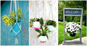 45 Easy DIY Hanging Planter Ideas To Make Your Home Beautiful, DIY Planters, DIY Planter Ideas, DIY Hanging Planters, DIY Home Decor, DIY Projects, Easy DIY Garden Projects