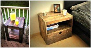 6 Pallet Side Table Ideas or Pallet End Table Ideas ( Full Instructions ) - Pallet Ideas and Pallet Furniture Projects