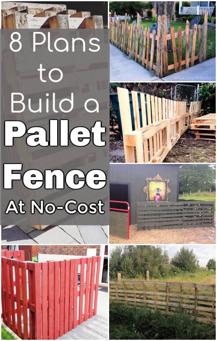 8 Plans to Build a Pallet Fence at No Cost