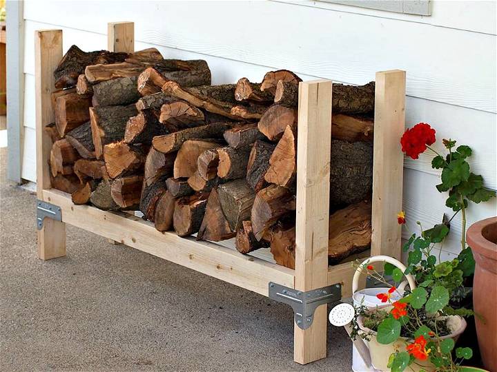 Build Your Own Firewood Rack - DIY Woods Storage Idea