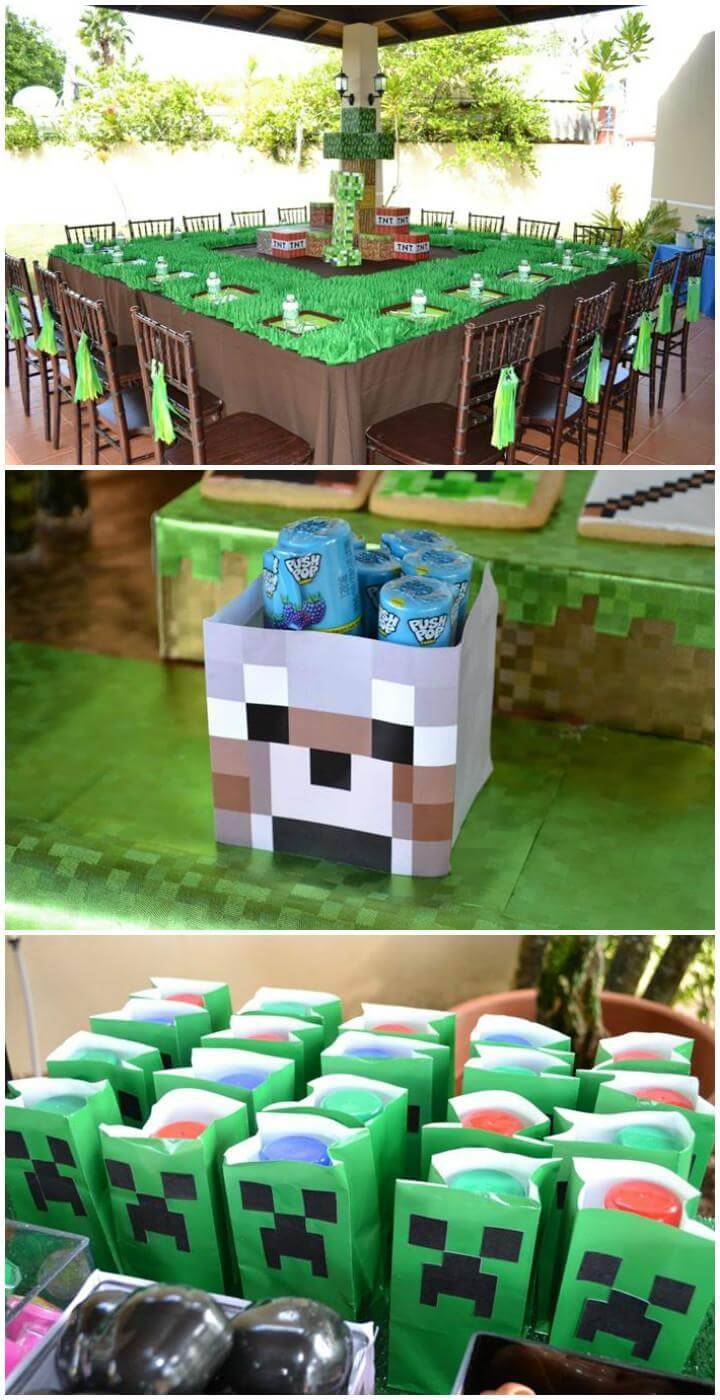 Awesome Minecraft Teen Party Theme