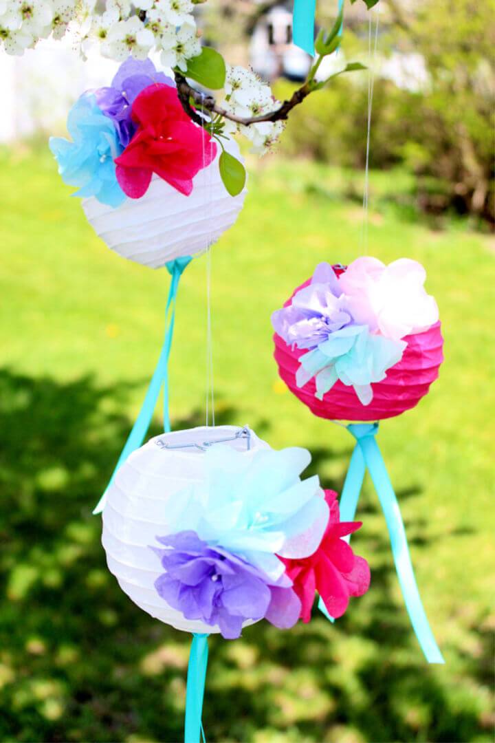 Beauitful DIY Paper Flower Lanterns