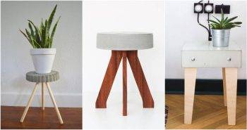 best diy concrete stool ideas