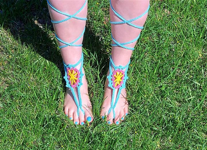 Best Flora Barefoot Sandals Crochet Pattern