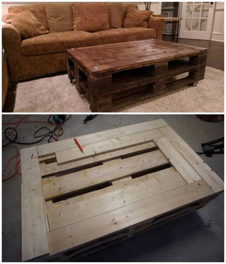 Build a Pallet Coffee Table 1