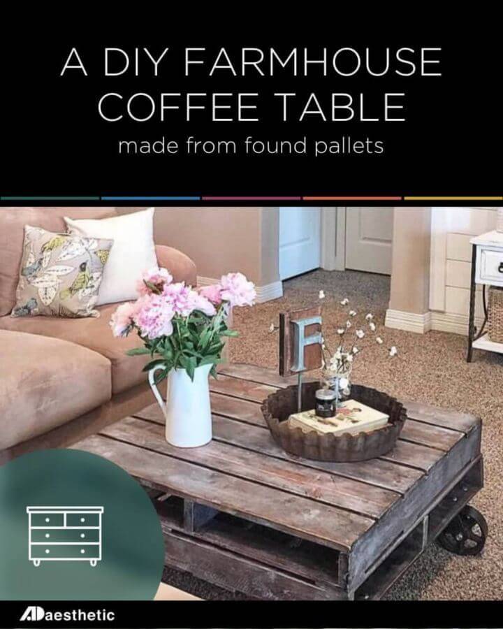 Build a Rustic Farmhouse Pallet Coffee Table