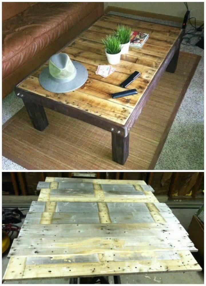 Build Coffee Table Out Of a Wooden Pallet
