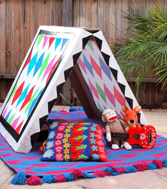 Build Your Own Collapsible Cardboard Tent