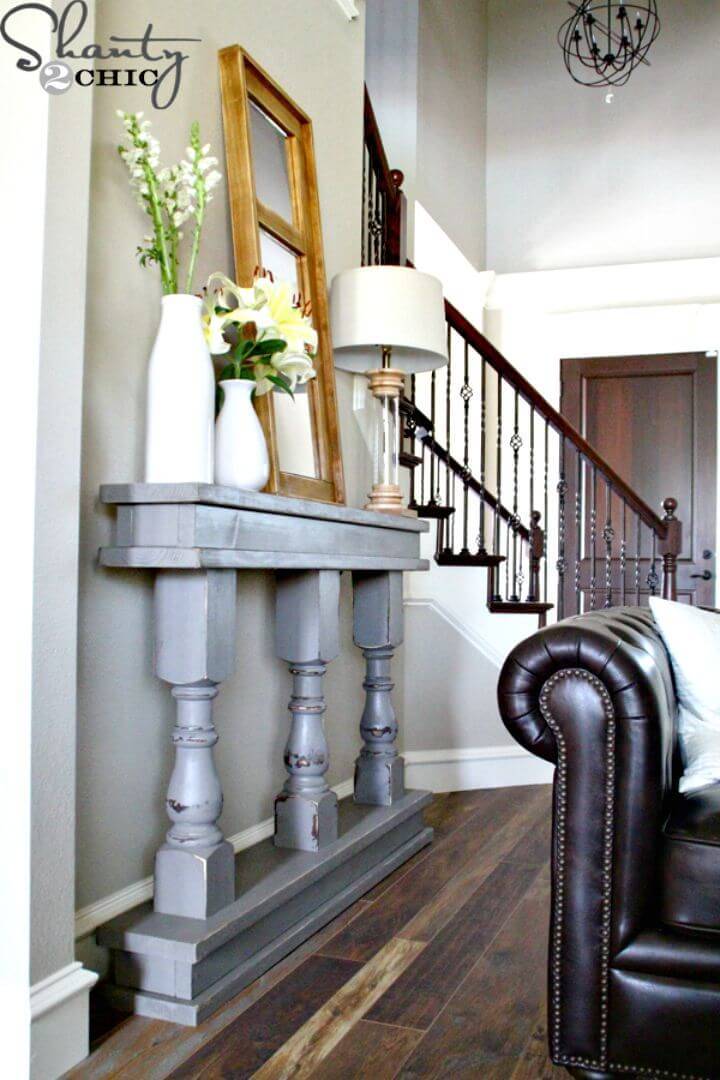 How to Build Your Own Entryway Console Table Tutorial