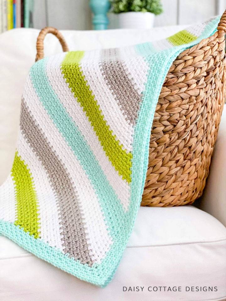C2C Crochet Summer Meadows Baby Blanket Pattern