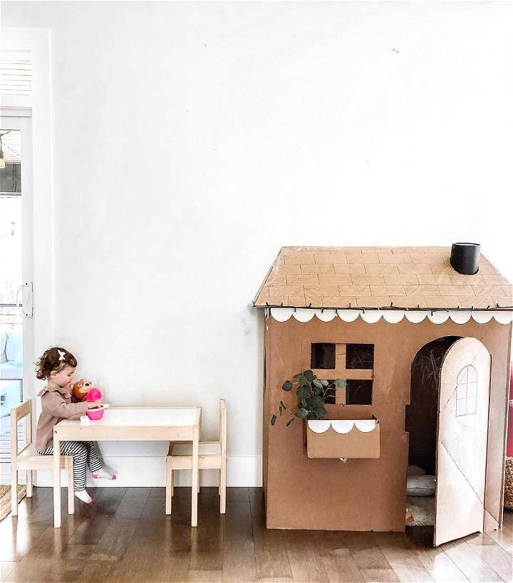 cardboard house for kids anyone can diy