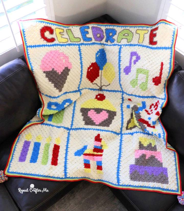 C2C Crochet Celebration Blanket Pattern