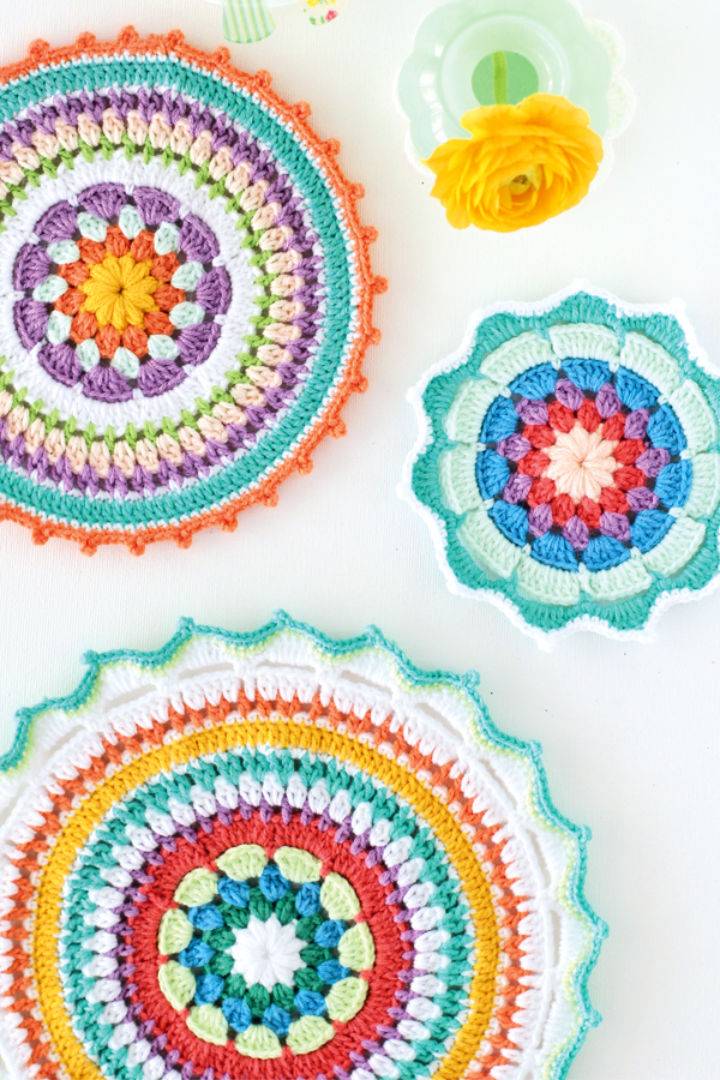 Colourful Crochet Mandala Pattern