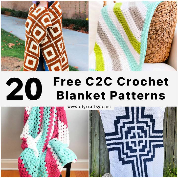 corner to corner crochet pattern c2c crochet blanket