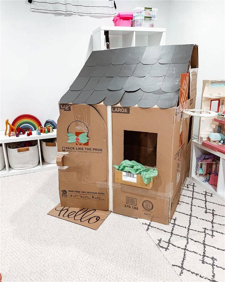 craft your own cardboard house template