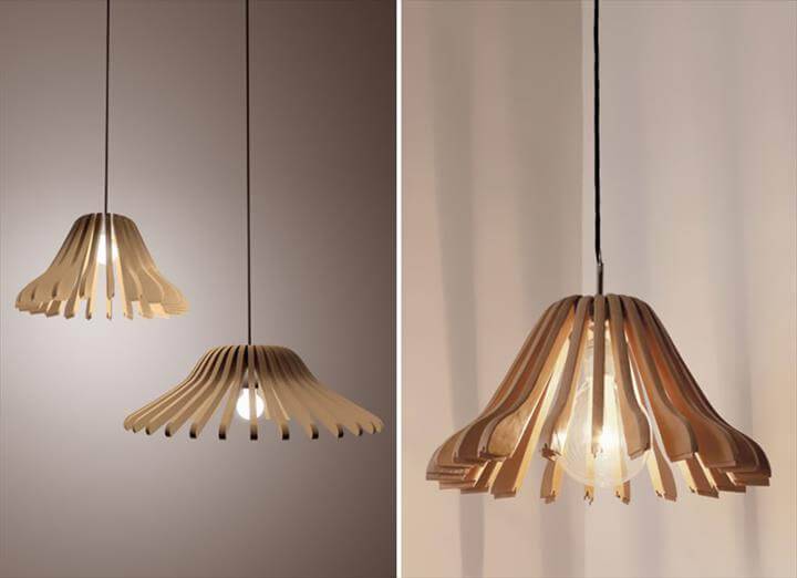 pendant lampshades made of hangers