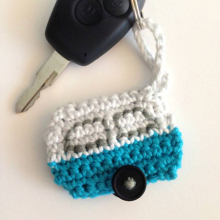 Simple Crochet Caravan Keychain Pattern
