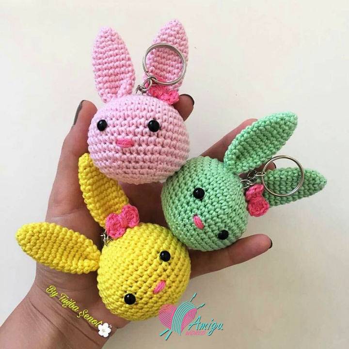Cool Crochet Bunny Keychain Pattern