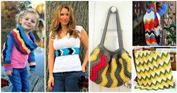 Crochet Chevron Patterns - Must Try 25 Free Crochet Patterns, sharp chevron crochet pattern, Easy Craft Ideas, DIY Crafts