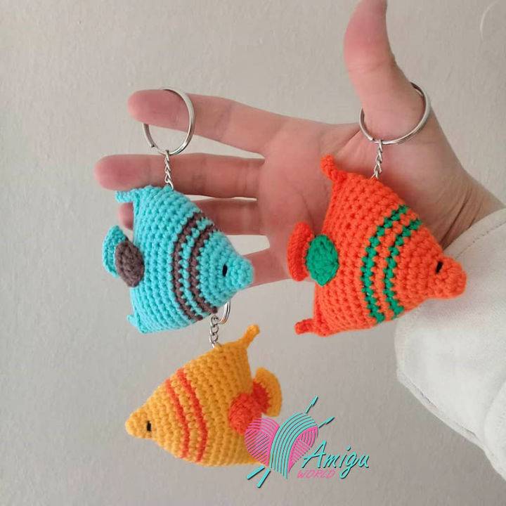 Crochet Fish Keychain Amigurumi - Free Pattern