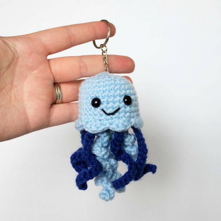 Free Crochet Jellyfish Keychain Pattern