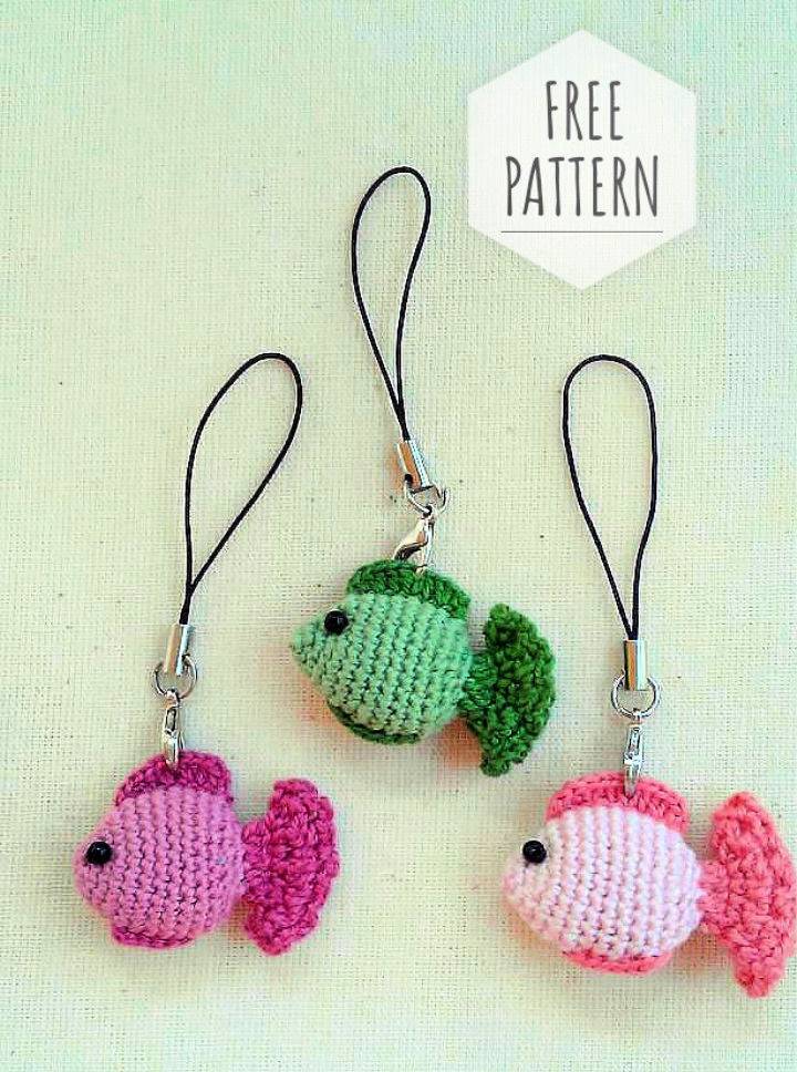 Easy Crochet Fish Keychain Tutorial