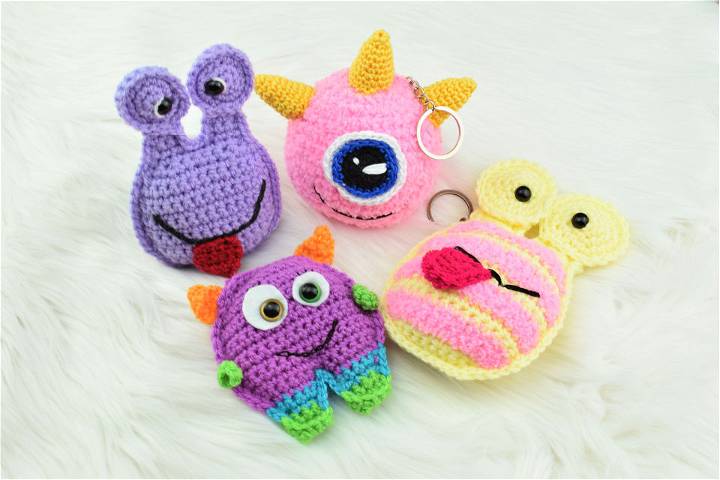 Unique Free Crochet Pocket Monsters Keychain Pattern