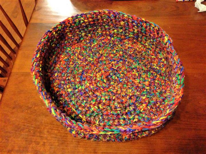 How to Crochet Round Cat Bed - Free Pattern