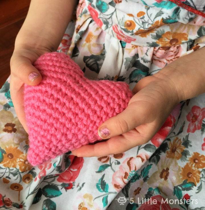 Crocheted Puffy Heart - Free Pattern