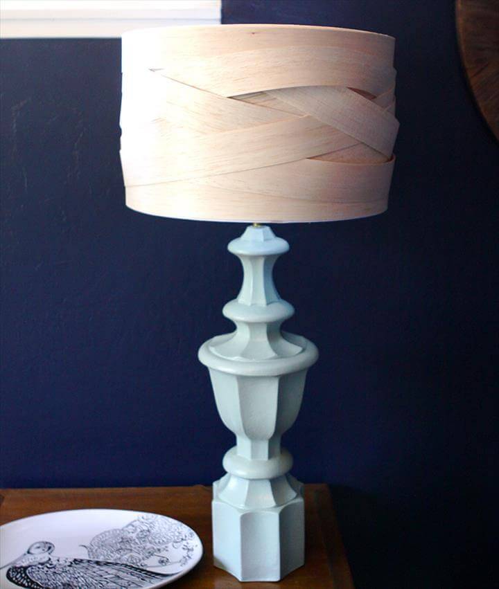 unique balsa wood lampshade