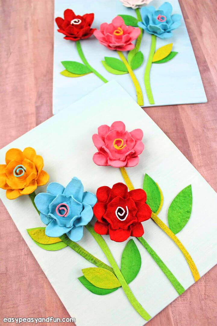 Cute DIY Egg Carton Flowers