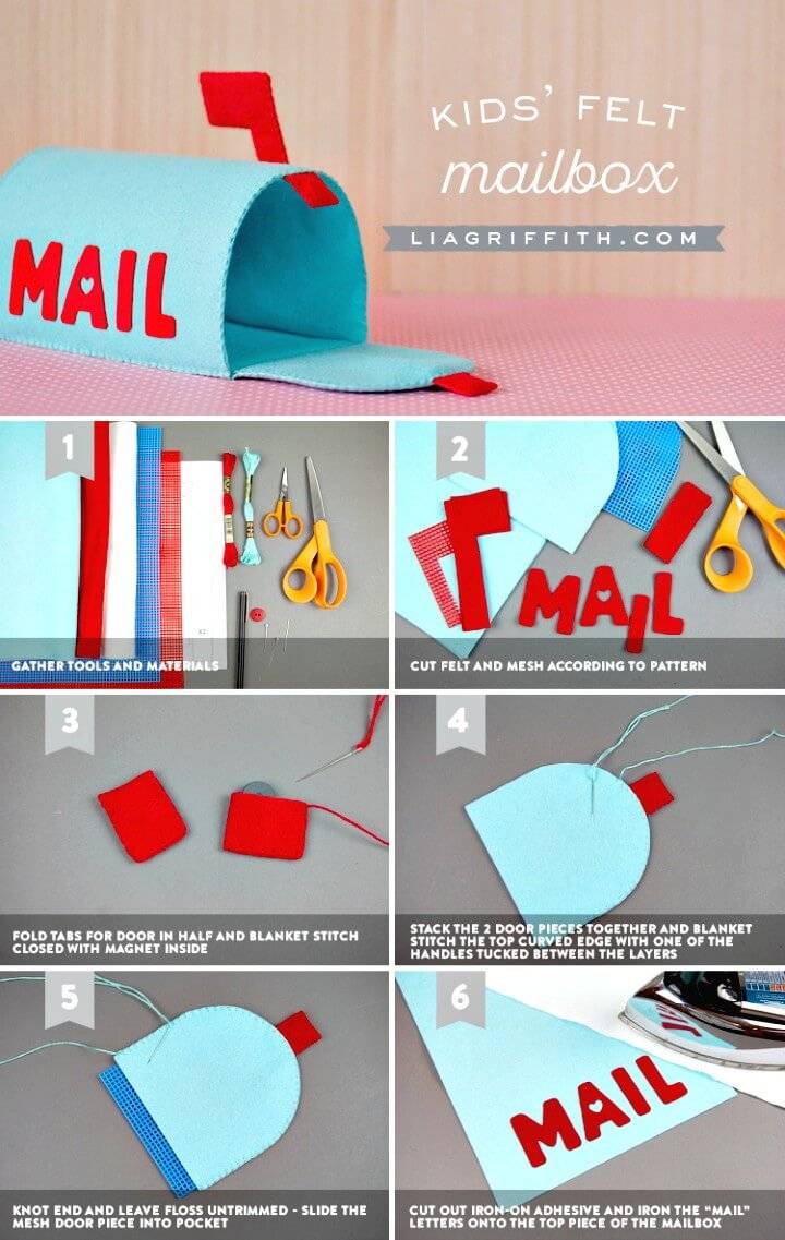 Cute DIY Felt Mailbox for Kids