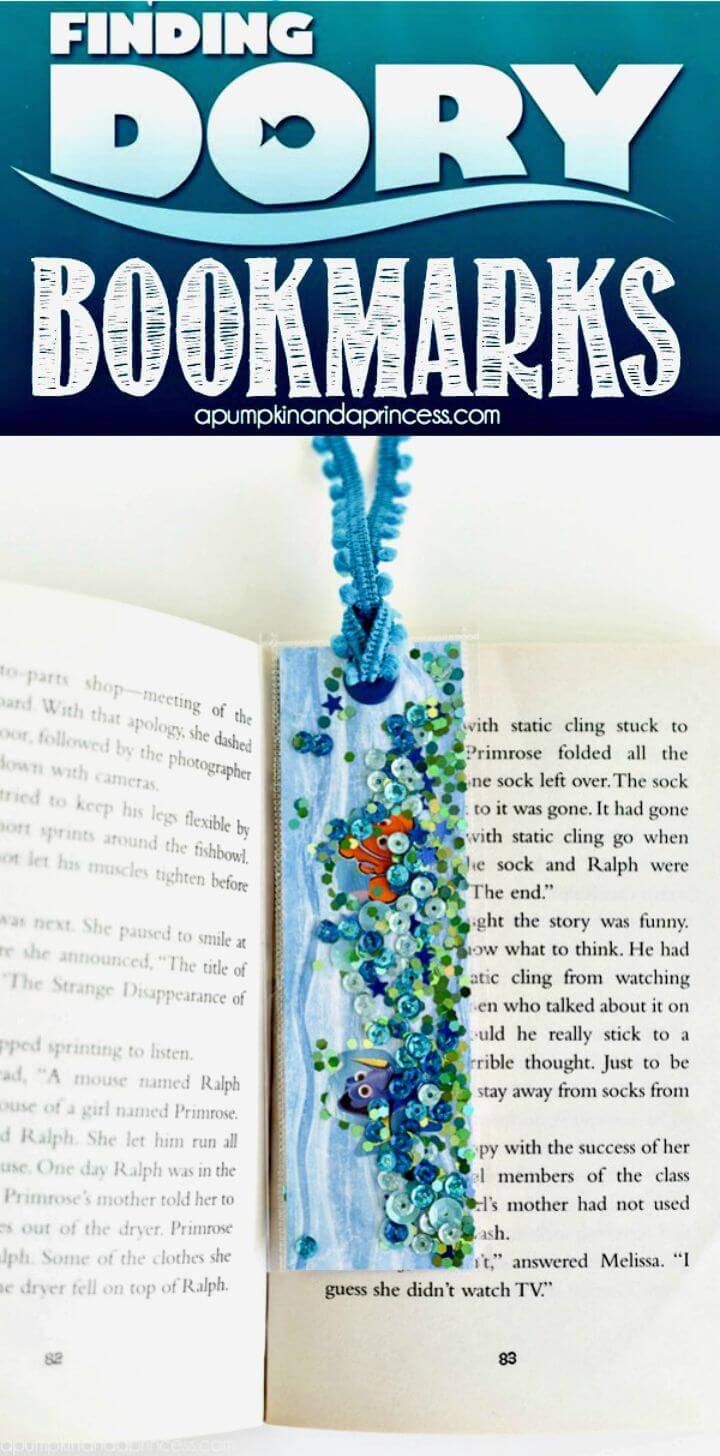 Cute DIY Finding Dory Bookmarks
