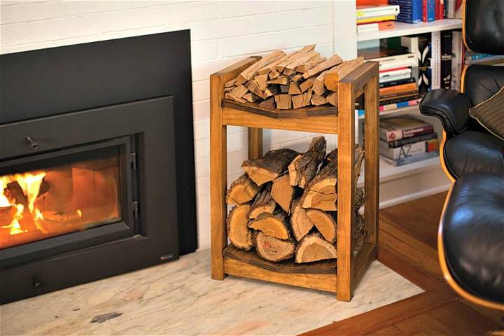 Inexpensive DIY Firewood Rack for Wood Storage