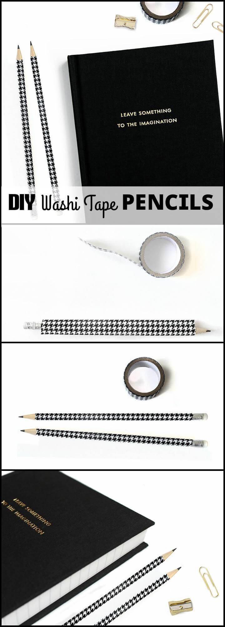 beautiful washi tape pencils