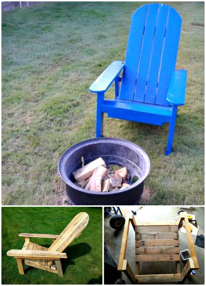 Easy DIY Adirondack Style Chair Out of Pallet Tutorial