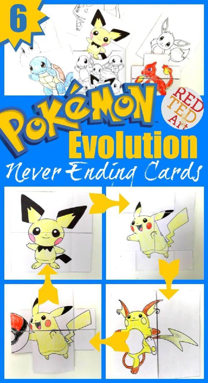 DIY Amazing Pokemon Evolution Cards Printables