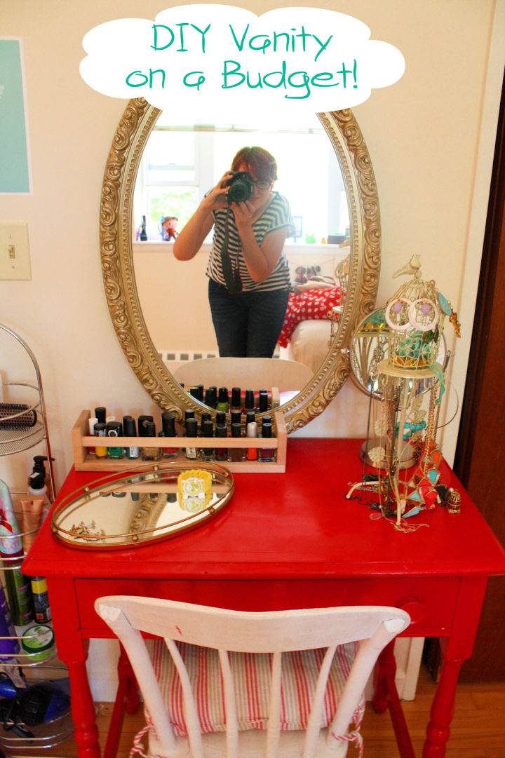 easy apartment size makeup vanity