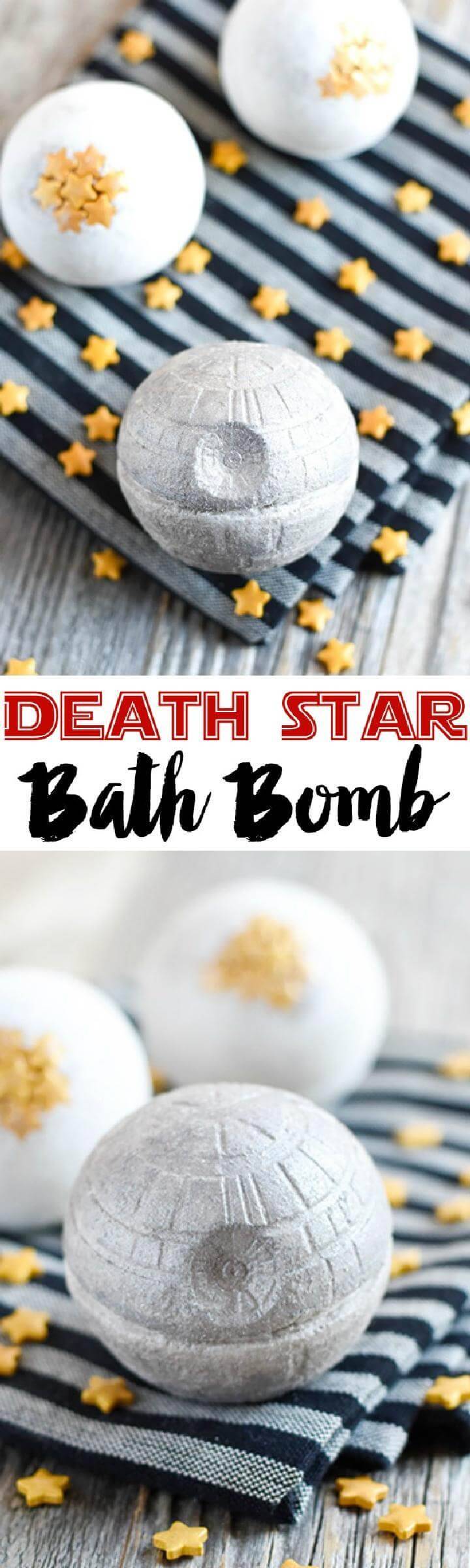 DIY Beautiful Death Star Bath Bomb