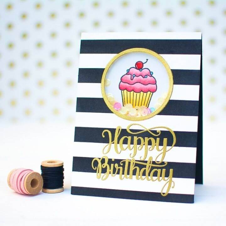 DIY Birthday Sequin Shaker Cards, DIY Birthday Card Designs