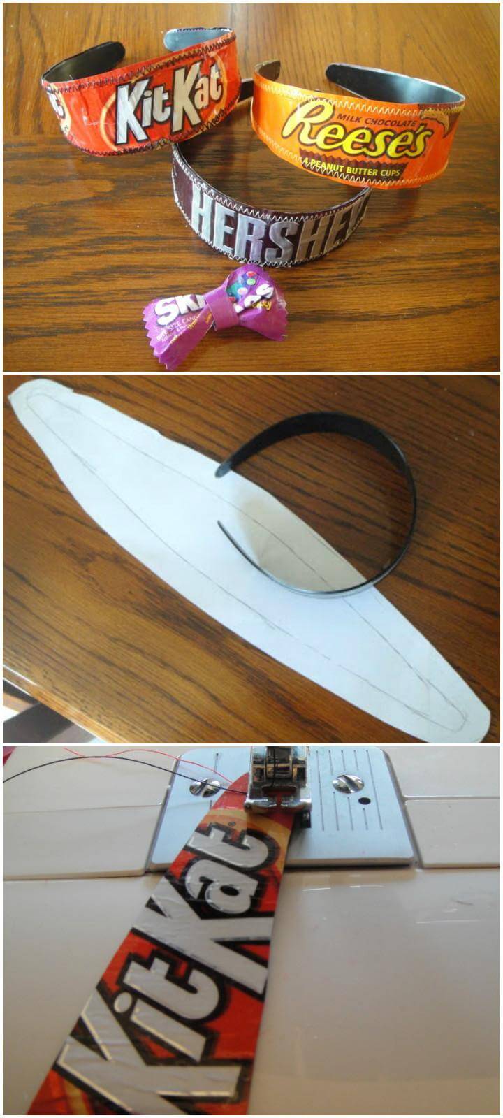 DIY Brilliant Candy Wrapper Headbands