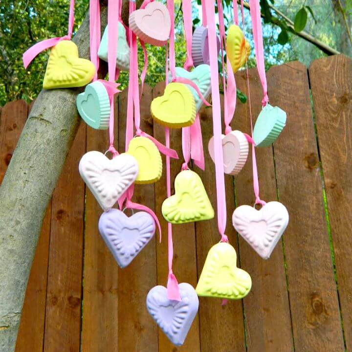 DIY Candy Hearts Wind Chime Tutorial